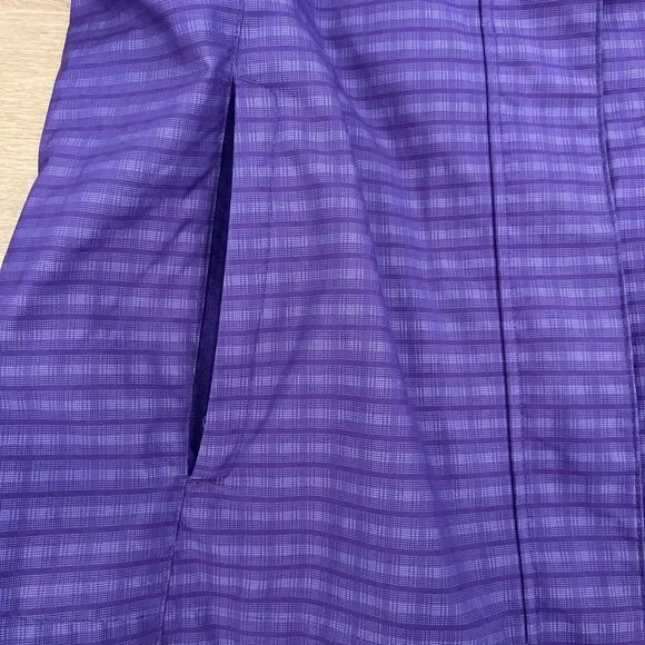 Tri Mountain Lightweight Jacket Women's Size Large Purple Gray Plaid EUC - Picture 9 of 11